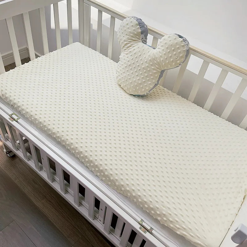Soft Warm Baby Bed Sheet Crib Newborn Bedding Set for Children Kids Bubble Mattress Baby Bed Linen Cover Blanket Winter Sabanas