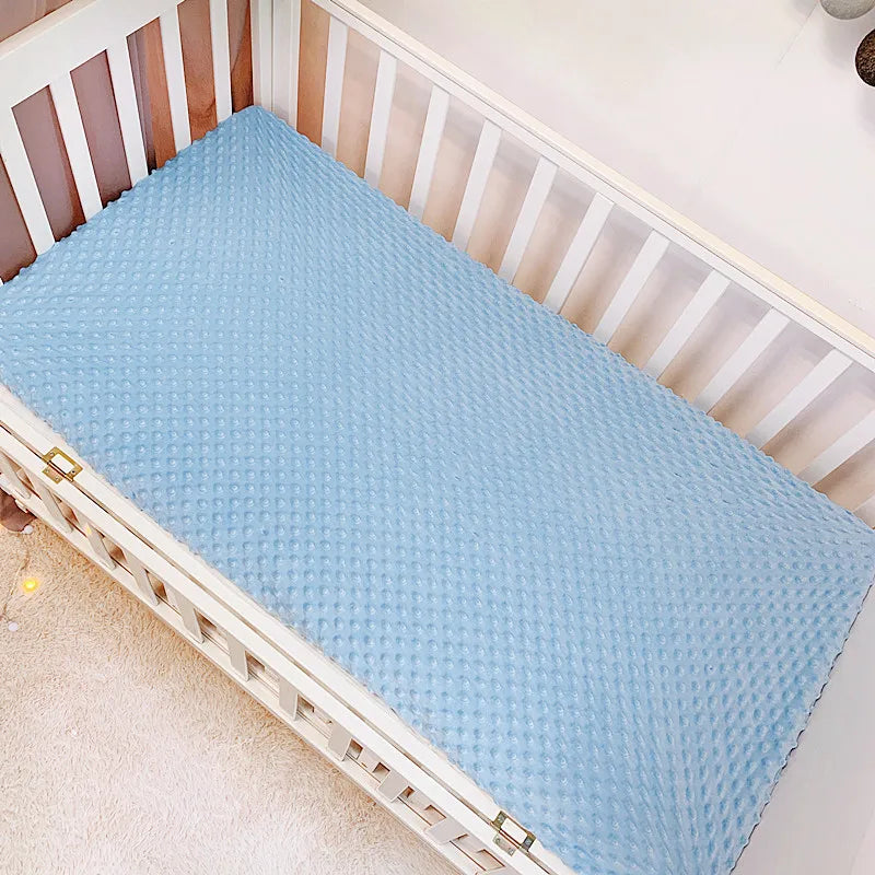 Soft Warm Baby Bed Sheet Crib Newborn Bedding Set for Children Kids Bubble Mattress Baby Bed Linen Cover Blanket Winter Sabanas